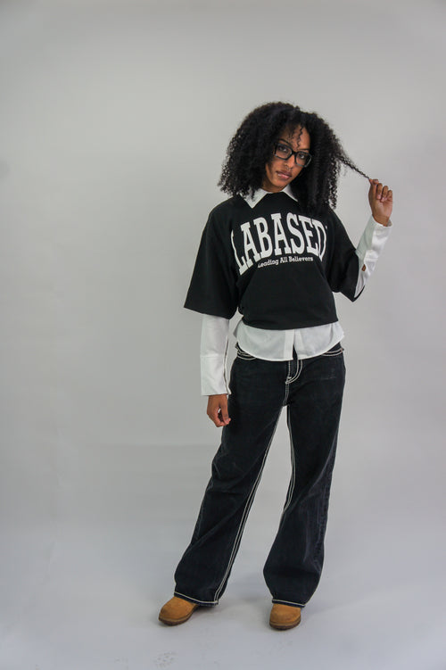 LA Based "Leading All Believers" Oversized Signature Short Sleeve Tee